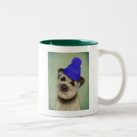 Bordure Terrier avec Casquette Bobble bleu