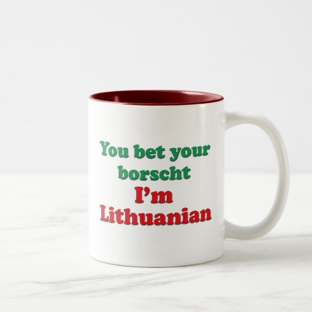 Tasse 2 Couleurs Borscht lithuanien (Droit)