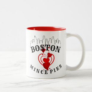Tasse 2 Couleurs Boston Loves Mince Pies Cityscape