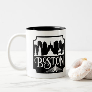 Tasse 2 Couleurs Boston Skyline