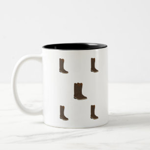 Tasse 2 Couleurs Bottes rustiques