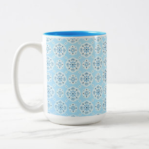 Tasse 2 Couleurs Bouchon bleu ciel vintage