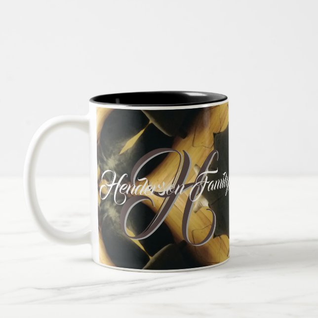 Tasse 2 Couleurs Bouchons de café personnalisés (Gauche)