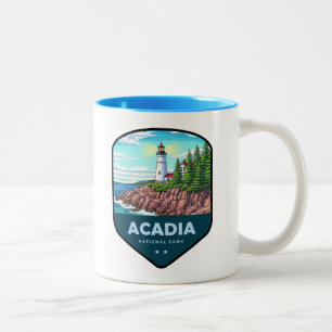 Tasse 2 Couleurs Bouclier du Parc national d'Acadia