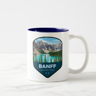 Tasse 2 Couleurs Bouclier du parc national de Banff