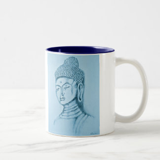 Tasse 2 Couleurs Bouddha bleu/tasse à deux tons de Namaste