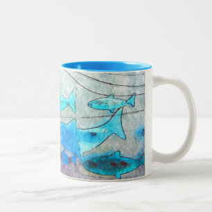 Tasse 2 Couleurs Boue de café de poisson