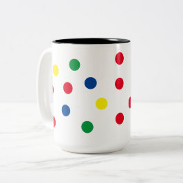 Tasse 2 Couleurs Boue de café Poka Dot