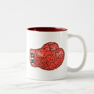 Tasse 2 Couleurs Boue de cerveaux en boîte (rouge)