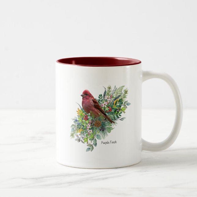 Tasse 2 Couleurs Boue d'oiseaux Finale pourpre (Droit)