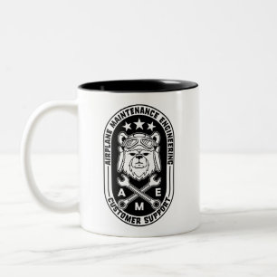 Tasse 2 Couleurs Boue d'ours du pilote - double face