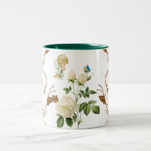Tasse 2 Couleurs Boue florale Angel