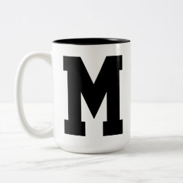 Tasse 2 Couleurs Boue initiale personnalisée