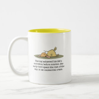 Tasse 2 Couleurs Boug de café pour oiseaux précoces