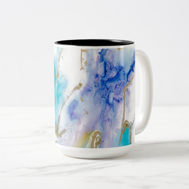 Tasse 2 Couleurs Boug de café toujours protégé (Devant droit)