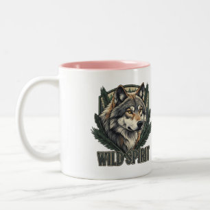 Tasse 2 Couleurs Boug de loup d'esprit sauvage