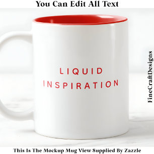 Tasse 2 Couleurs Boug de salle d'artisanat, Inspiration liquide 030
