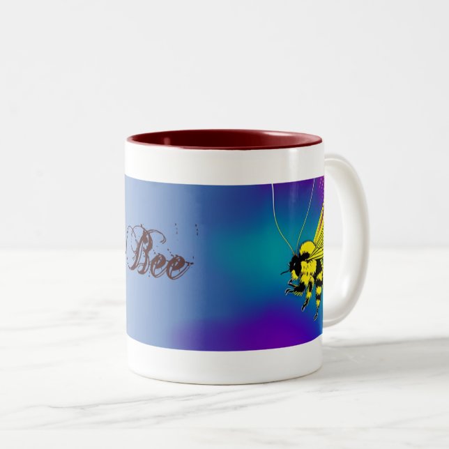Tasse 2 Couleurs Boug de thé d'abeille (Devant droit)