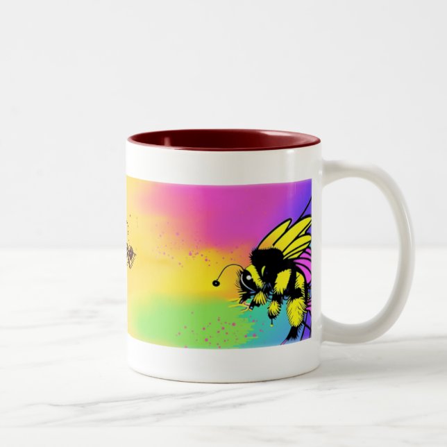 Tasse 2 Couleurs Boug de thé d'abeille (Droit)
