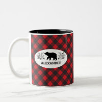 Boug d'ours noir noir rouge personnalisé