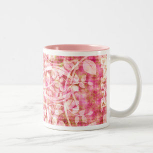 Tasse 2 Couleurs Boug Feuilles roses