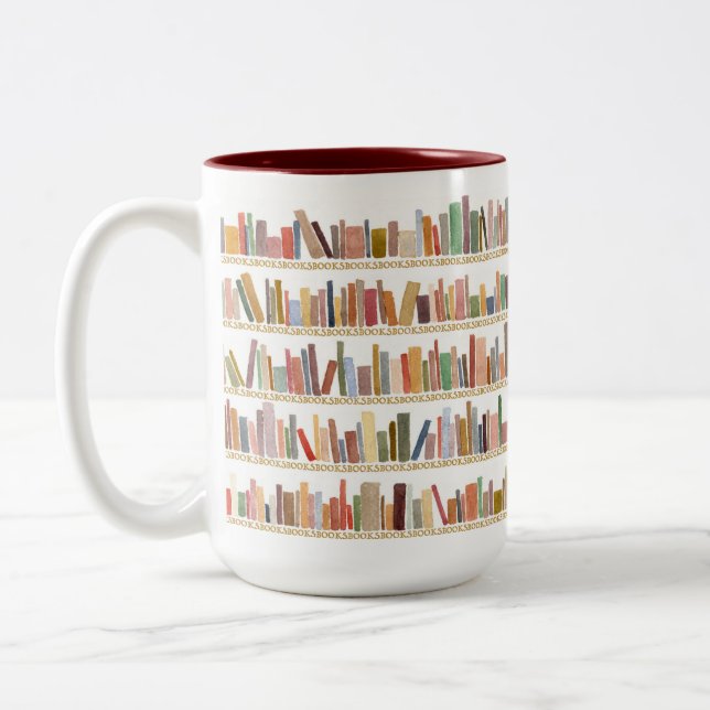 Tasse 2 Couleurs Bouge de café de la librairie (Gauche)