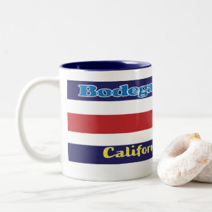 Tasse 2 Couleurs Bouge de la baie de Bodega avec Ancre