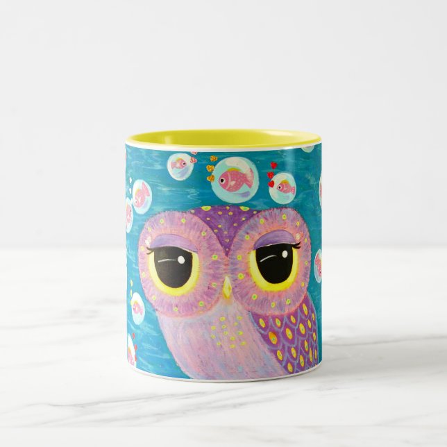 Tasse 2 Couleurs Bouillonnement avec amour (Centre)