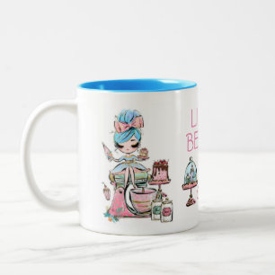Tasse 2 Couleurs Boulangerie pour petites entreprises, cupcakes