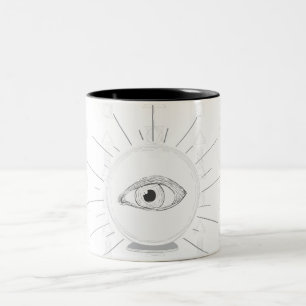 Tasse 2 Couleurs Boule de cristal ésotérique voyant de l'oeil de vo