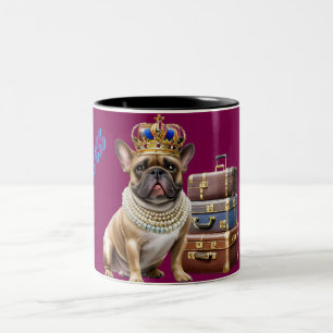Tasse 2 Couleurs Bouledogue français Princess French Bulldog