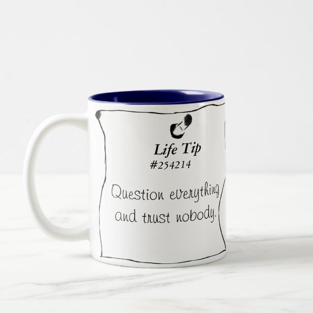 Tasse 2 Couleurs Bout #254214 de la vie (Gauche)