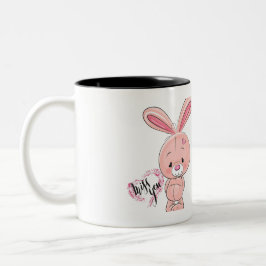 Tasse 2 Couleurs Bouteille de café lapin