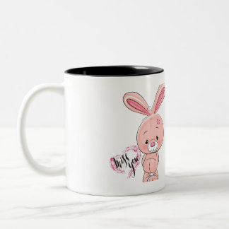Tasse 2 Couleurs Bouteille de café lapin