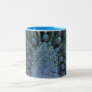 Tasse 2 Couleurs Bouteille de paon
