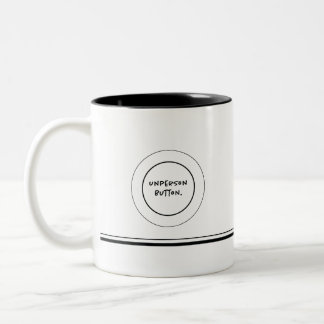 Tasse 2 Couleurs Bouton Unperson 11 oz. Coffee Mug.