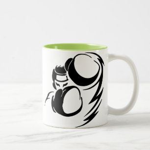 Tasse 2 Couleurs Boxeur vert frais