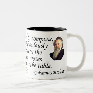 Tasse 2 Couleurs Brahms sur la composition