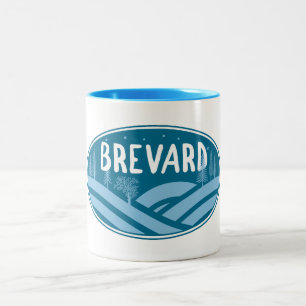 Tasse 2 Couleurs Brevard Caroline du Nord Extérieur