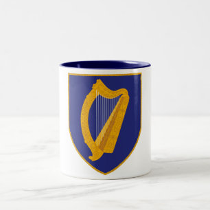 Tasse 2 Couleurs Brian Boru Harp - Symbole d'Irlande