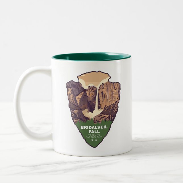 Tasse 2 Couleurs Bridalveil Fall Yosemite National Park Arrowhead (Gauche)
