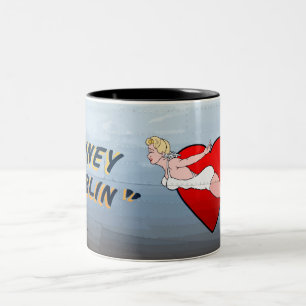 Tasse 2 Couleurs Briney Marlin B-24 Nose Art (fuselage Vintage)