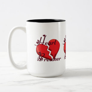 Tasse 2 Couleurs Brise-coeur Funny Valentine