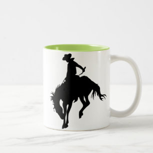 Tasse 2 Couleurs Bronco s'opposant ; Rodéo ; Cool