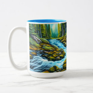 Tasse 2 Couleurs Brook à bulles magiques sauvages