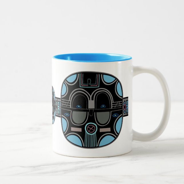 Tasse 2 Couleurs Bruit africain (Droit)