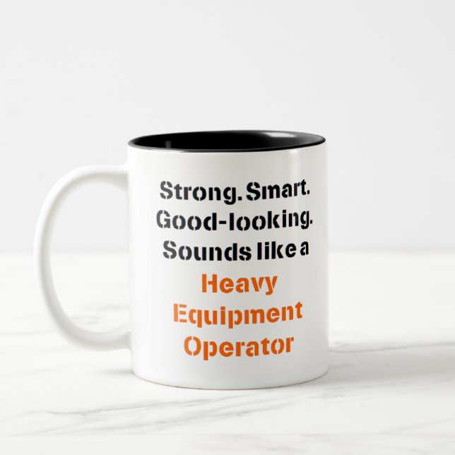 Tasse 2 Couleurs bruits de conducteur d'équipement lourd (Gauche)