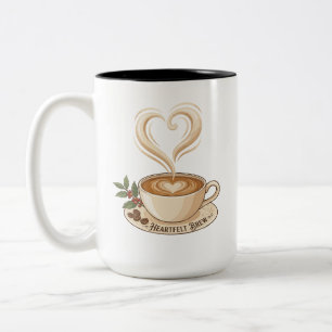 Tasse 2 Couleurs Brûlerie au cœur Coffee Heart