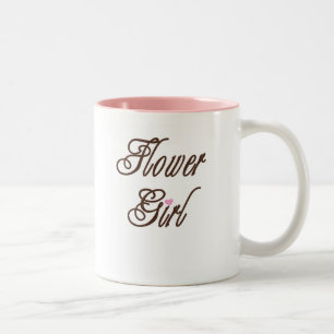Tasse 2 Couleurs Bruns chics de demoiselle de honneur