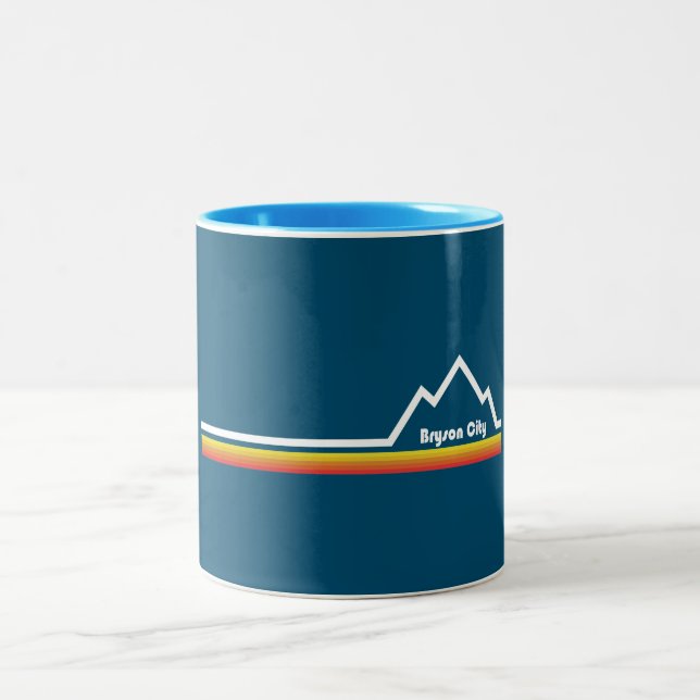 Tasse 2 Couleurs Bryson City, Caroline du Nord (Centre)